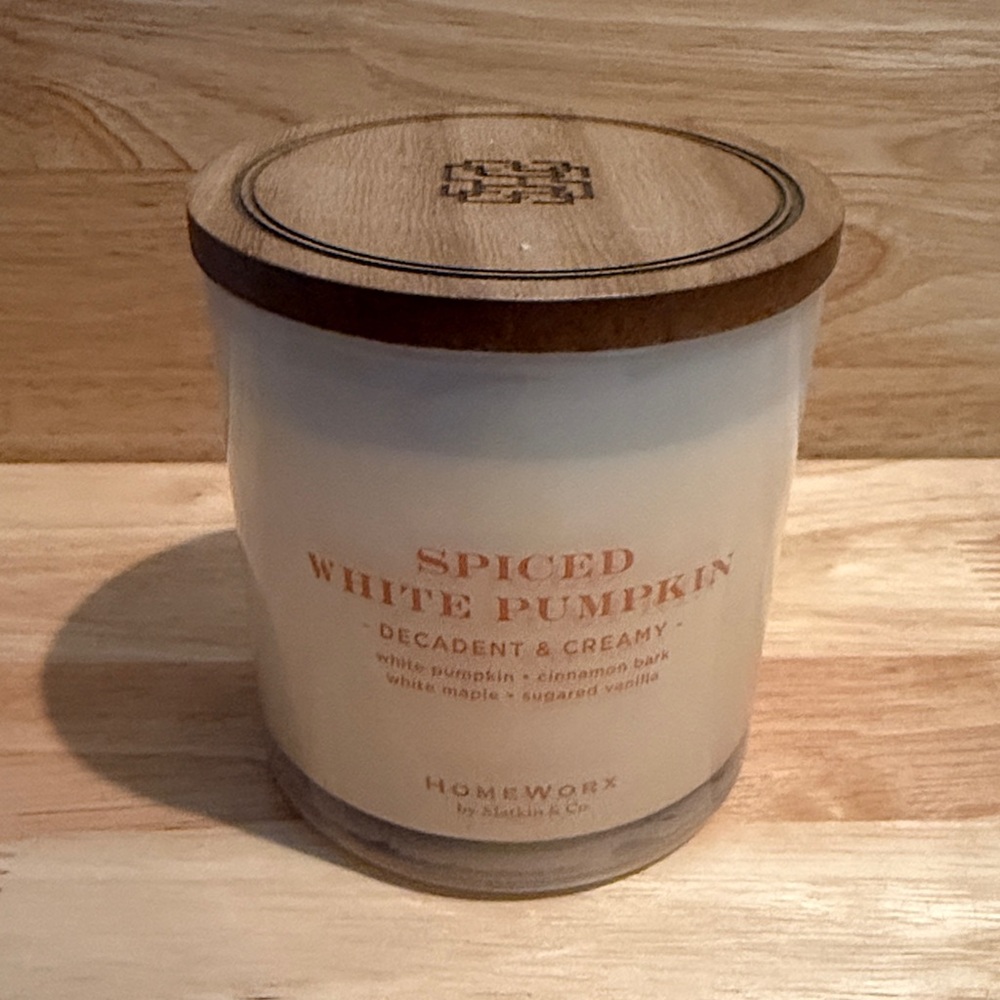 HomeWorx Spiced White Pumpkin Candle